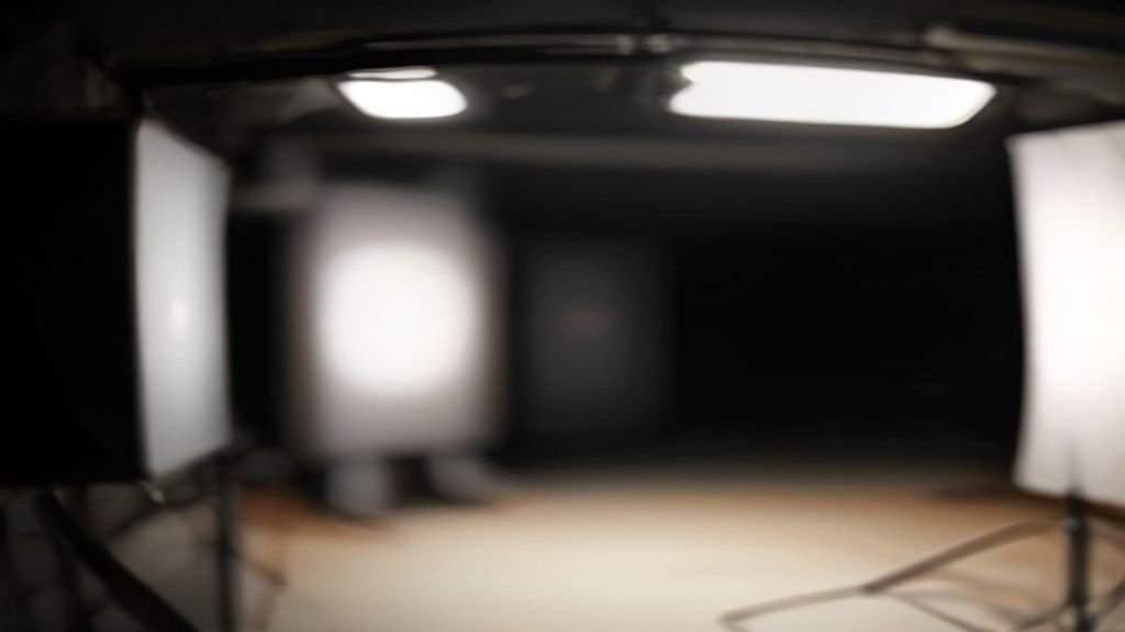 Behind-the-scenes cinematic view of a Korean drama television production set with camera and lighting equipment