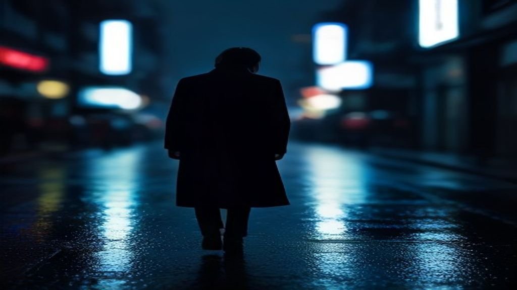 10 Best Revenge K-Dramas to Watch in 2026 Cinematic night scene of a rainy neon-lit Seoul street with a lone figure in a dark coat, evoking the mood of Korean revenge dramas